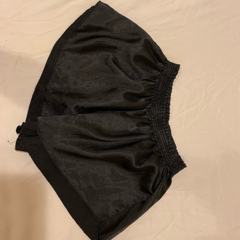black shorts